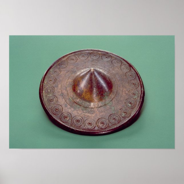 Incised pin head, from Ireland, c.700 BC Poster (Front)