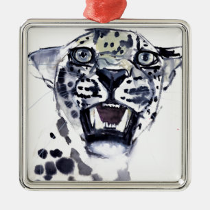 Incisor Snarl Metal Ornament