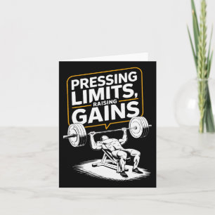 Incline Bench Press Bodybuilding Fitness Workout G Card