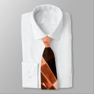 Inclined and some coral squares and rectangles tie