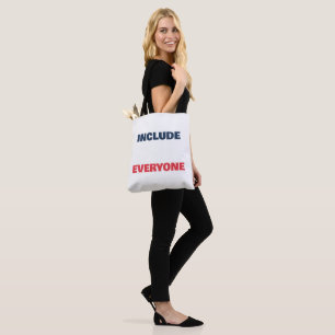 Include Everyone Custom Text Disability Pride Tote Bag