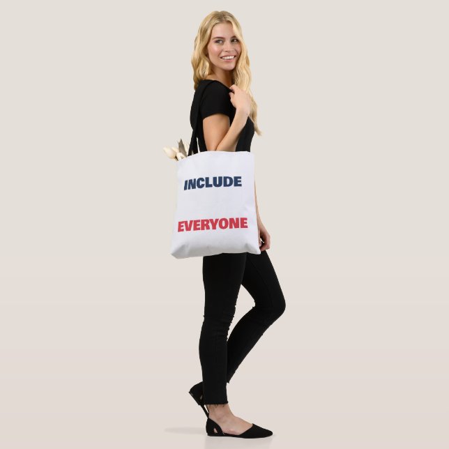 Include Everyone Custom Text Disability Pride Tote Bag (On Model)