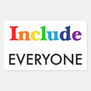 Include Everyone  - Neurodiversity Awareness Rectangular Sticker