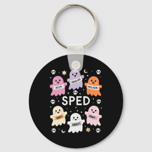 Inclusion Halloween Autism Spooky Inclusivity Tric Key Ring