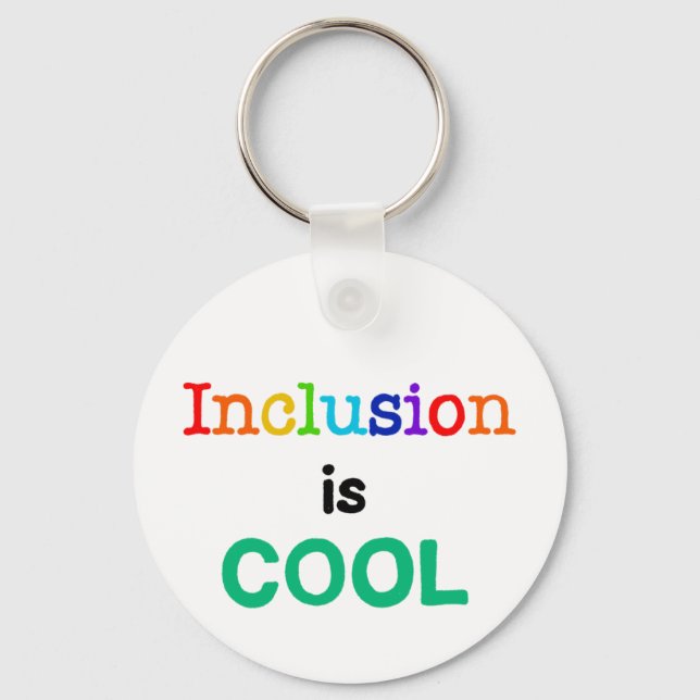 Inclusion is COOL - Neurodiversity Awareness Key Ring (Front)