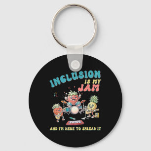 Inclusion Is My Jam Autism Awareness (2) Key Ring