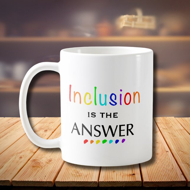 Inclusion is the Answer - Neurodiversity Awareness Coffee Mug (Creator Uploaded)