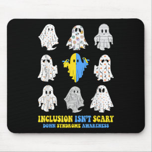 Inclusion Isnt Scary Down Syndrome Awareness Cute Mouse Pad