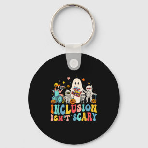 Inclusion Isnt Scary Ghost Mummy Halloween Slp Spe Key Ring