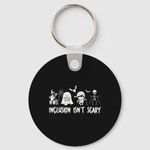 Inclusion Isn't Scary Mummy Boo Ghost Halloween Te Key Ring