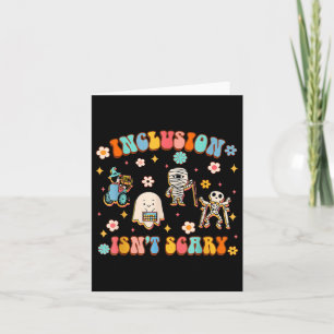 Inclusion Isnt Scary Slp Halloween Sped Teacher Card