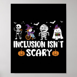 Inclusion Isn't Scary Sped Special Education Hallo Poster