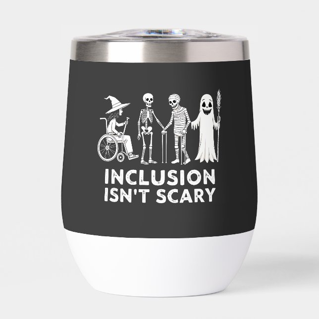Inclusion isn't scary Spooky Skeleton Teacher  (Front)