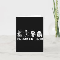 Inclusion Isn't Scary Teacher Skeleton Ghost Cute 