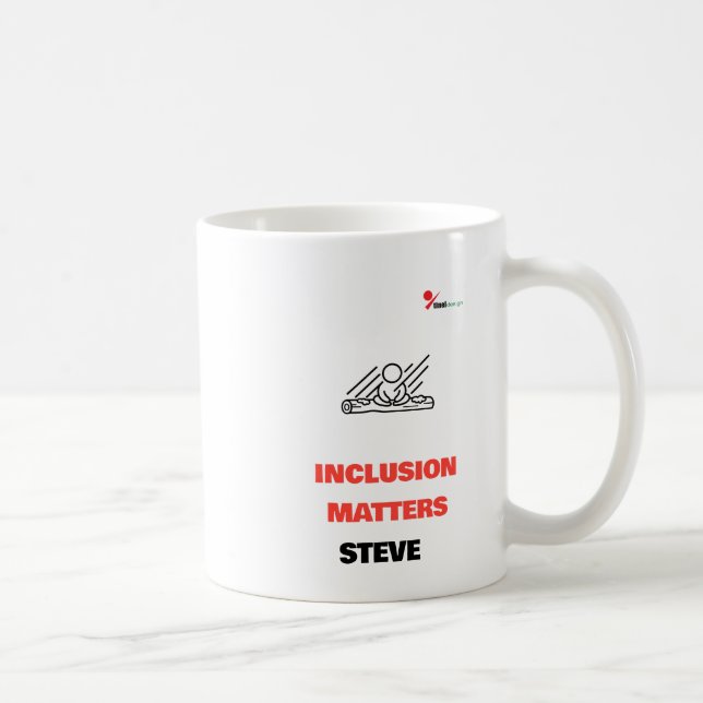Inclusion Matters Disability Pride Personalised  Coffee Mug (Right)