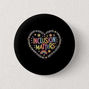 Inclusion Matters Special Education Teacher Autism 6 Cm Round Badge