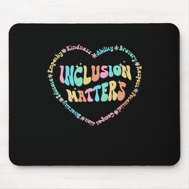 Inclusion Problems Autism Awareness Sped Teacher K Mouse Pad (Front)