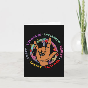 Inclusion Problems Autism Awareness Teacher Inspir Card