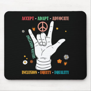 Inclusion Problems Autism Awareness Teacher Inspir Mouse Pad