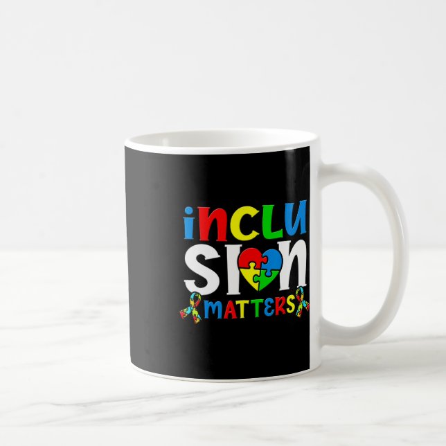 Inclusion Problems Autistic Autist Autists Support Coffee Mug (Right)