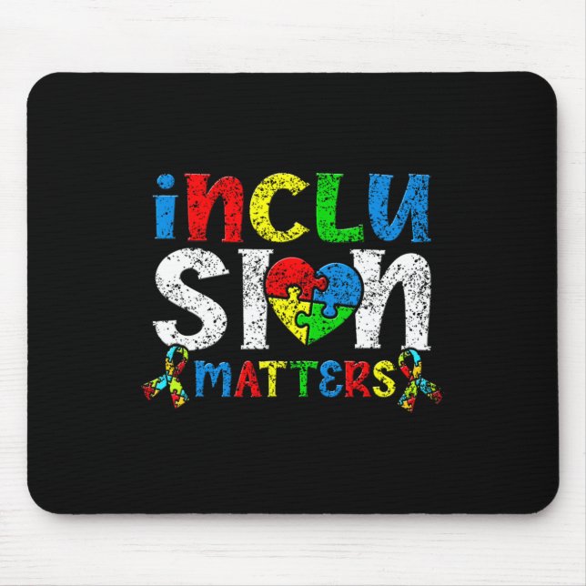 Inclusion Problems Autists Autist Autistic Support Mouse Pad (Front)