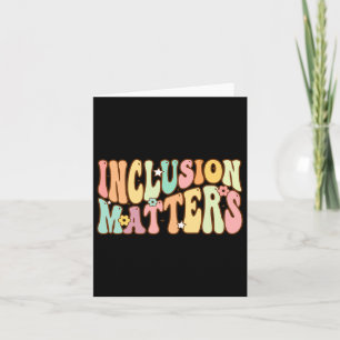 Inclusion Problems Special Education Autism Awaren Card