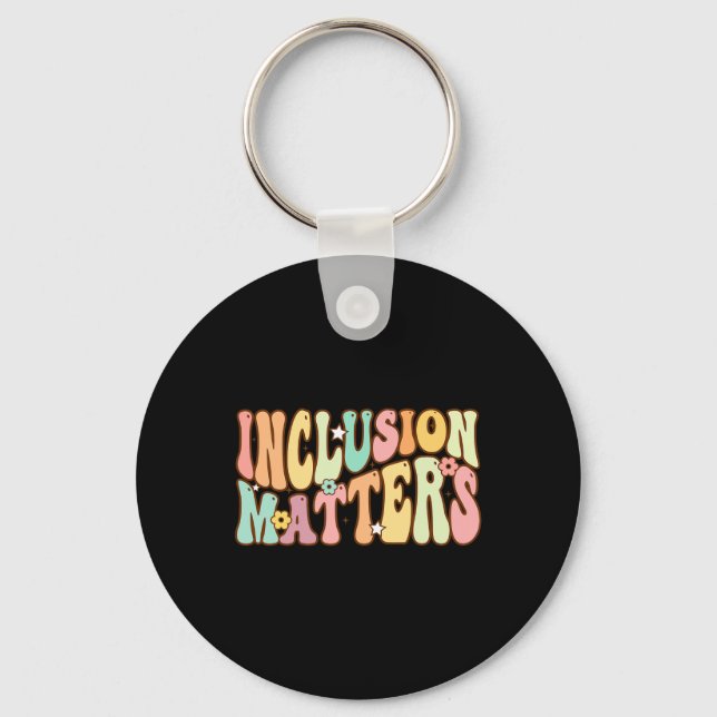 Inclusion Problems Special Education Autism Awaren Key Ring (Front)