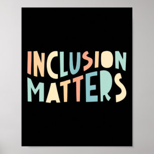 Inclusion Problems Special Education Autism Awaren Poster