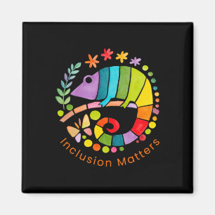 Inclusion S Rainbow Chameleon And Merch Sticker Magnet