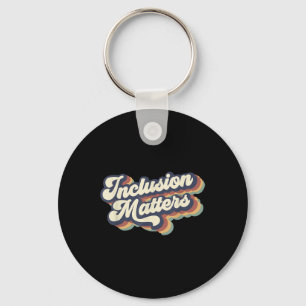 Inclusion S Retro Special Education Teacher Women Key Ring