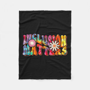 Inclusion S Special Education Autism Awareness Tie Fleece Blanket