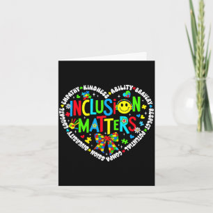 Inclusion special education teacher autism card