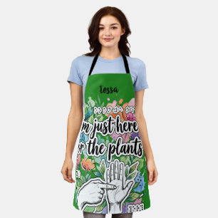 Inclusive ASL Braille Plant Lover Kitchen Gift Apron