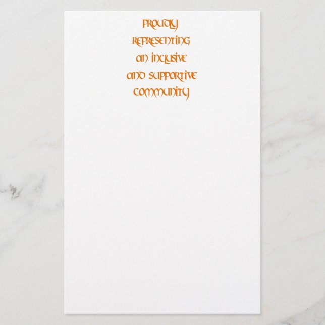 Inclusive Community Stationery (Front)