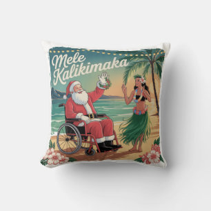Inclusive Hawaiian Christmas Throw Cushion