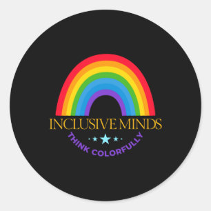 Inclusive Minds Think Colourfully Sticker