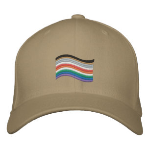 Inclusive Pride Flag Embroidered Baseball Cap