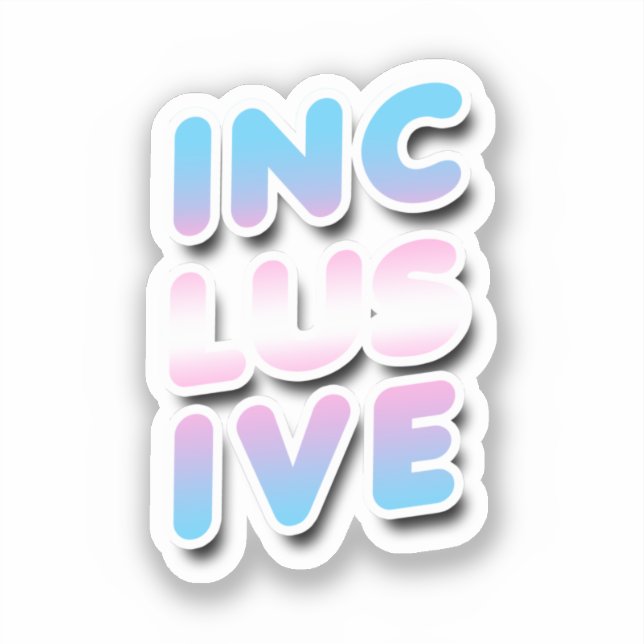 Inclusive - Trans Rainbow (Front)