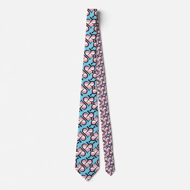 Inclusivity & Love Symbol TG Flag Tie (Front)