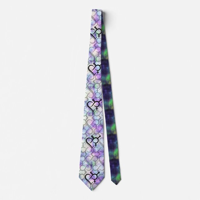Inclusivity & Love Symbol Tie (Front)