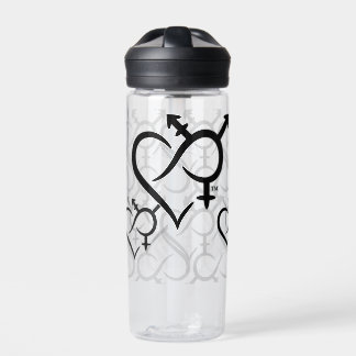 Inclusivity & Love Symbol Water Bottle
