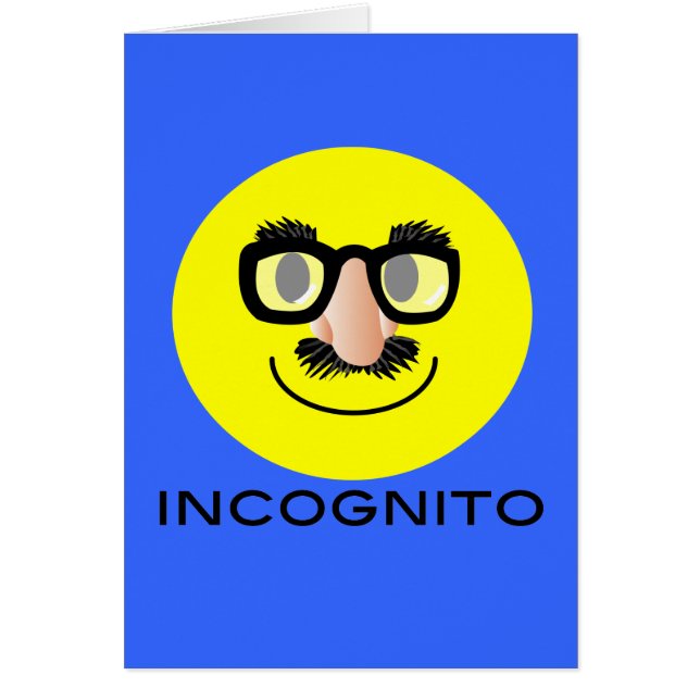 'incognito FACE CARD (Front)
