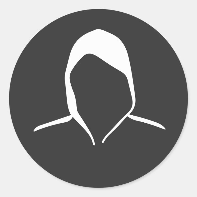 incognito mode  classic round sticker (Front)