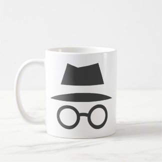 Incognito mode coffee mug