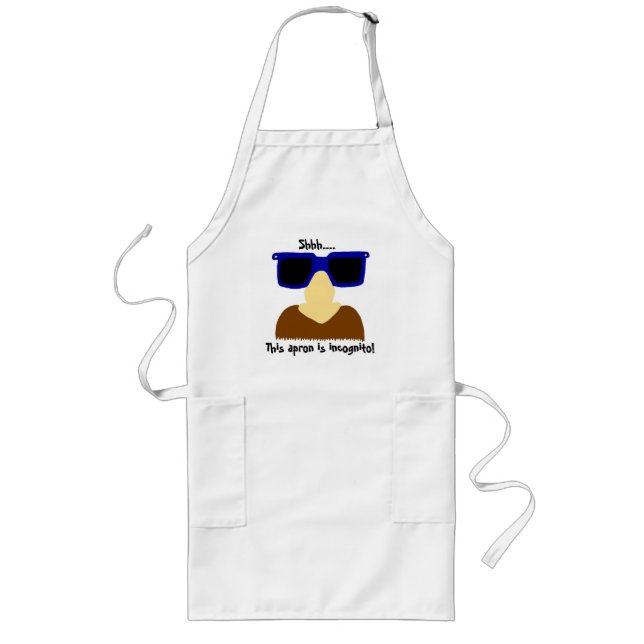 Incognito Moustache & Glasses Apron (Front)