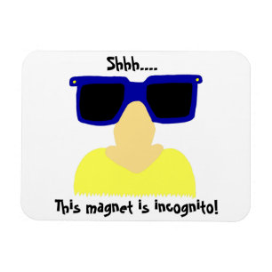 Incognito Moustache & Glasses Flexible Magnet