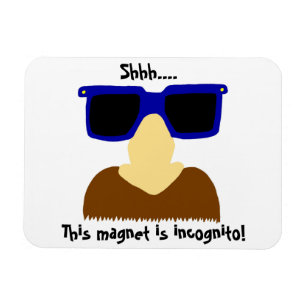 Incognito Moustache & Glasses Flexible Magnet