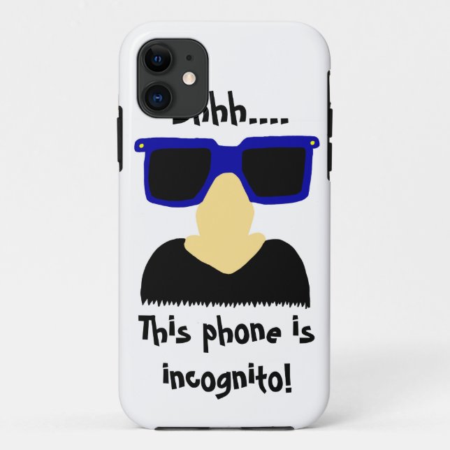 Incognito Moustache & Glasses iPhone 5 Case (Back)