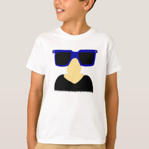 Incognito Moustache & Glasses Kids Basic T-Shirt