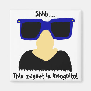 Incognito Moustache & Glasses Magnet